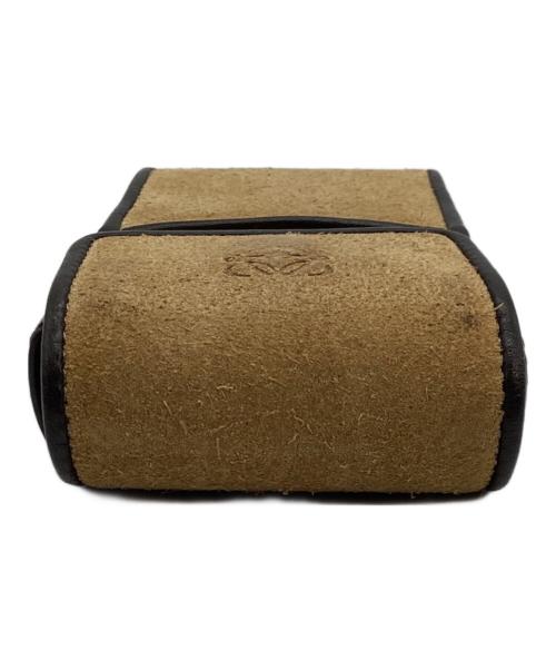 LOEWE（ロエベ）LOEWE (ロエベ) シガレットケース ベージュ×ダークブラウンの古着・服飾アイテム