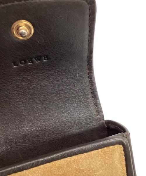 LOEWE（ロエベ）LOEWE (ロエベ) シガレットケース ベージュ×ダークブラウンの古着・服飾アイテム