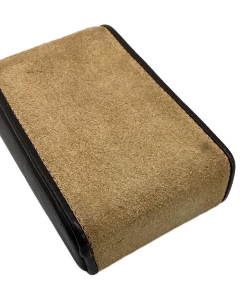 LOEWE（ロエベ）LOEWE (ロエベ) シガレットケース ベージュ×ダークブラウンの古着・服飾アイテム