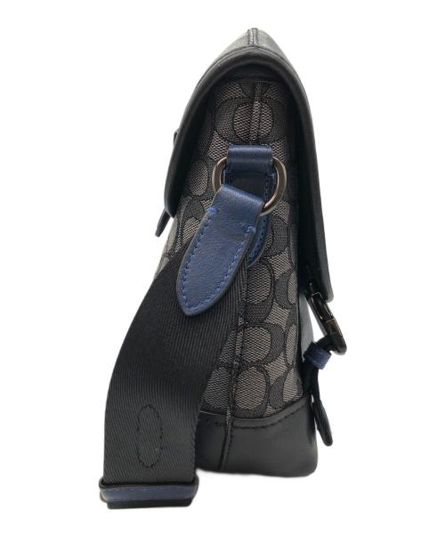 COACH（コーチ）COACH (コーチ) リーグ バイク バッグ シグネチャー ジャカード ブラックの古着・服飾アイテム