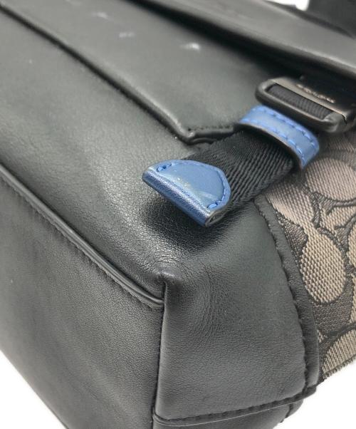 COACH（コーチ）COACH (コーチ) リーグ バイク バッグ シグネチャー ジャカード ブラックの古着・服飾アイテム