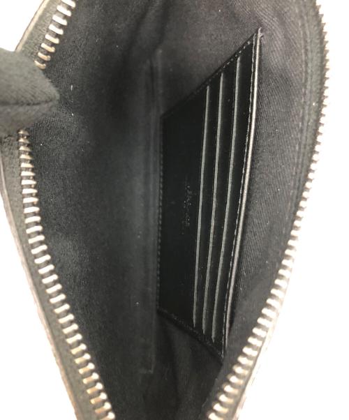 VERSACE（ヴェルサーチェ）VERSACE (ヴェルサーチェ) グレカ　フラットポーチ ブラック×グレーの古着・服飾アイテム