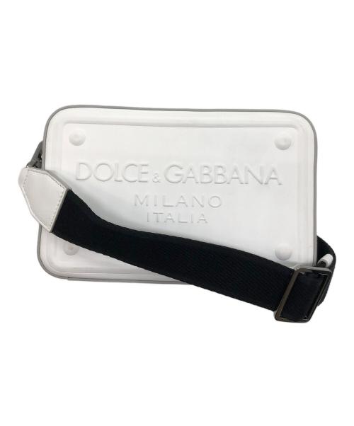 DOLCE & GABBANA（ドルチェ＆ガッバーナ）DOLCE & GABBANA (ドルチェ＆ガッバーナ) クロスボディバッグ ホワイトの古着・服飾アイテム