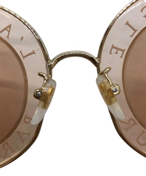 GUCCI（グッチ）GUCCI (グッチ) L’AVEUGLE PAR AMOUR　サングラス ブラウン サイズ:44□30の古着・服飾アイテム