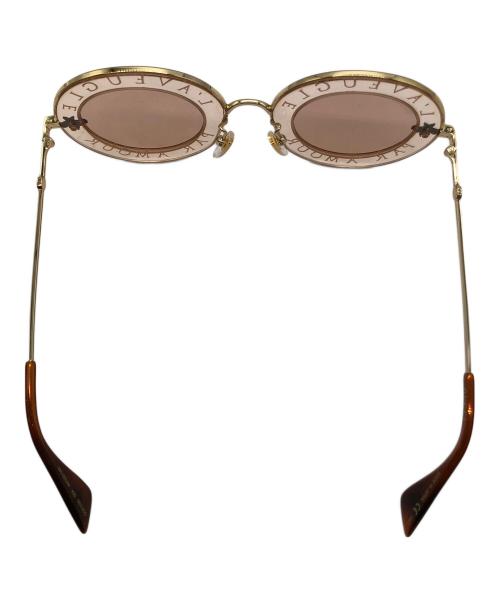 GUCCI（グッチ）GUCCI (グッチ) L’AVEUGLE PAR AMOUR　サングラス ブラウン サイズ:44□30の古着・服飾アイテム