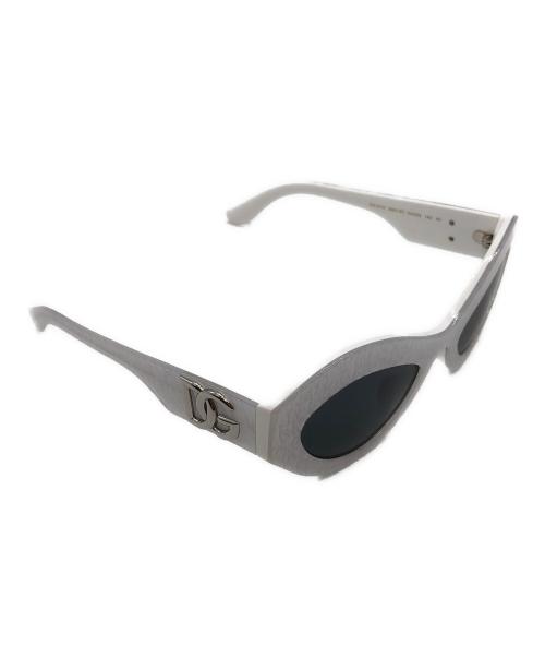 DOLCE & GABBANA（ドルチェ＆ガッバーナ）DOLCE & GABBANA (ドルチェ＆ガッバーナ) サングラス ホワイト サイズ:54□23の古着・服飾アイテム