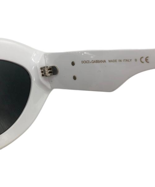DOLCE & GABBANA（ドルチェ＆ガッバーナ）DOLCE & GABBANA (ドルチェ＆ガッバーナ) サングラス ホワイト サイズ:54□23の古着・服飾アイテム