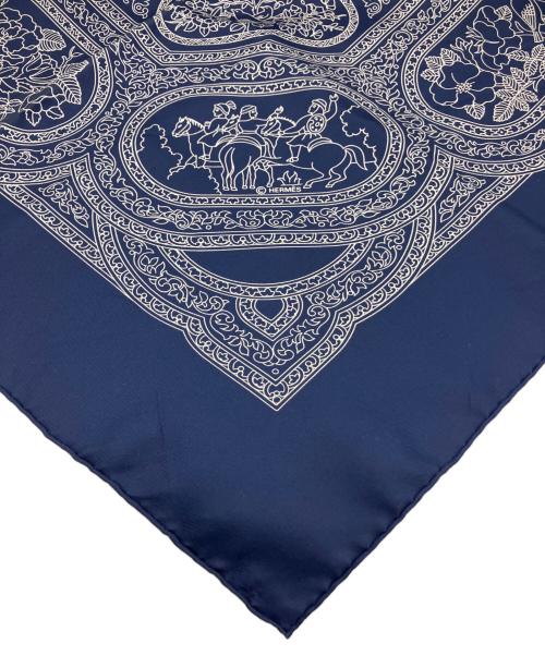 HERMES（エルメス）HERMES (エルメス) スカーフ ネイビーの古着・服飾アイテム