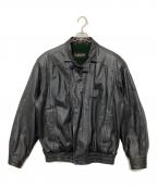 LANVINランバン）の古着「レザージャケット」｜ブラック