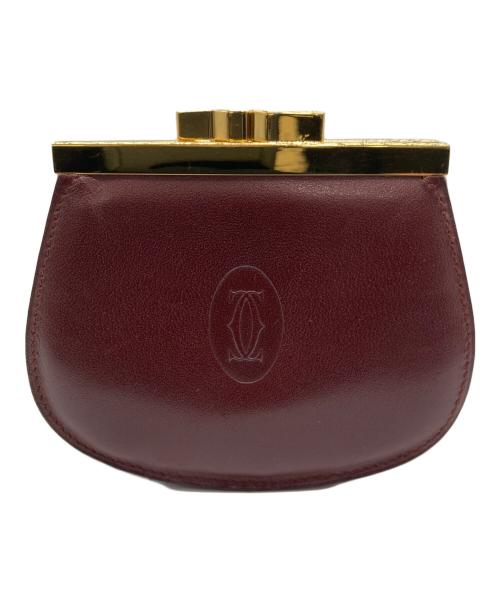 Cartier（カルティエ）Cartier (カルティエ) ガマ口コインケース ボルドーの古着・服飾アイテム
