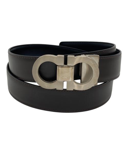 Ferragamo（フェラガモ）Ferragamo (フェラガモ) ダブルガンチーニベルト ブラックの古着・服飾アイテム