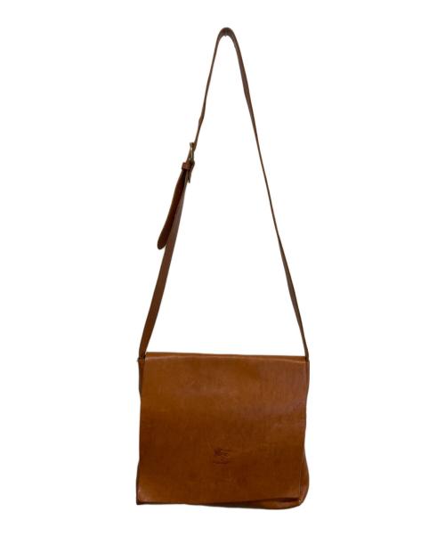 IL BISONTE（イル ビゾンテ）IL BISONTE (イル ビゾンテ) レザーショルダーバッグ ブラウンの古着・服飾アイテム