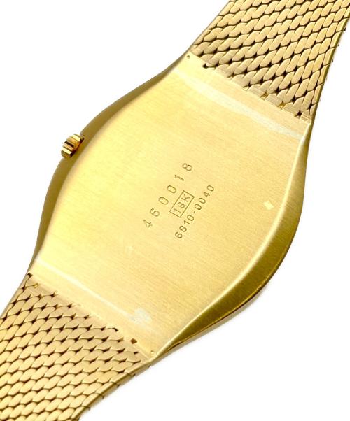 SEIKO（セイコー）SEIKO (セイコー) K18YG CREDOR/クレドール 金無垢 26.0mm/Ref.6810-0040/シャンパンモザイク文字盤 シャンパンモザイク文字盤 サイズ:26.0mm/14.5-15.5cmの古着・服飾アイテム
