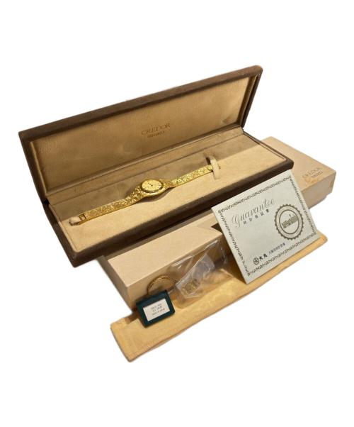 SEIKO（セイコー）SEIKO (セイコー) K18YG CREDOR/クレドール 金無垢 26.0mm/Ref.6810-0040/シャンパンモザイク文字盤 シャンパンモザイク文字盤 サイズ:26.0mm/14.5-15.5cmの古着・服飾アイテム