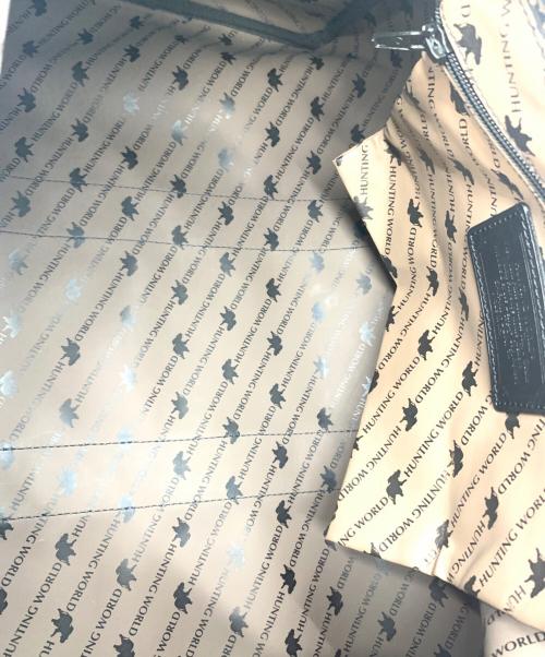 HUNTING WORLD（ハンティングワールド）HUNTING WORLD (ハンティングワールド) ボストンバッグ ブラックの古着・服飾アイテム