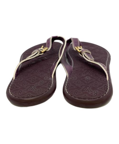 LOUIS VUITTON（ルイ ヴィトン）LOUIS VUITTON (ルイ ヴィトン) トングサンダル パープル サイズ:36の古着・服飾アイテム