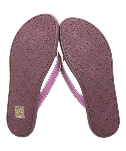 LOUIS VUITTON（ルイ ヴィトン）LOUIS VUITTON (ルイ ヴィトン) トングサンダル パープル サイズ:36の古着・服飾アイテム