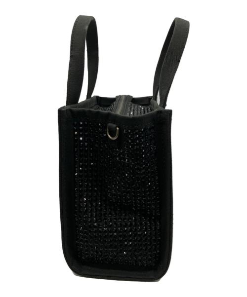 MARC JACOBS（マークジェイコブズ）MARC JACOBS (マークジェイコブズ) ザクリスタルキャンバストートバッグ ブラックの古着・服飾アイテム