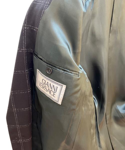 GIANNI VERSACE（ジャンニ・ヴェルサーチ）GIANNI VERSACE (ジャンニ・ヴェルサーチ) セットアップスーツ ブラック サイズ:44の古着・服飾アイテム