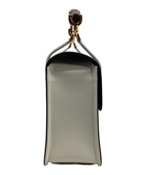 GUCCI（グッチ）GUCCI (グッチ) ハンドバッグ ブラック×ホワイトの古着・服飾アイテム