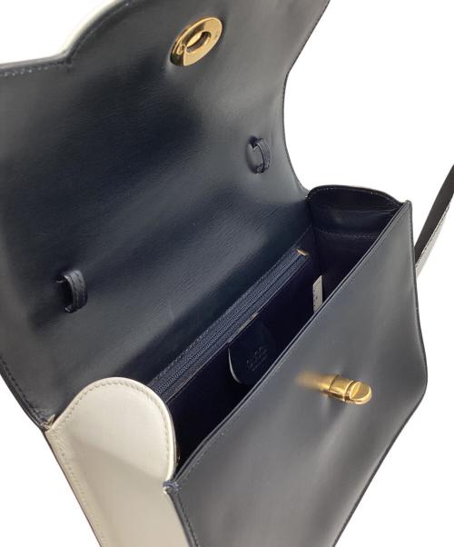 GUCCI（グッチ）GUCCI (グッチ) ハンドバッグ ブラック×ホワイトの古着・服飾アイテム