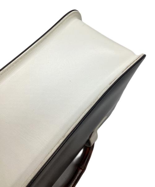 GUCCI（グッチ）GUCCI (グッチ) ハンドバッグ ブラック×ホワイトの古着・服飾アイテム