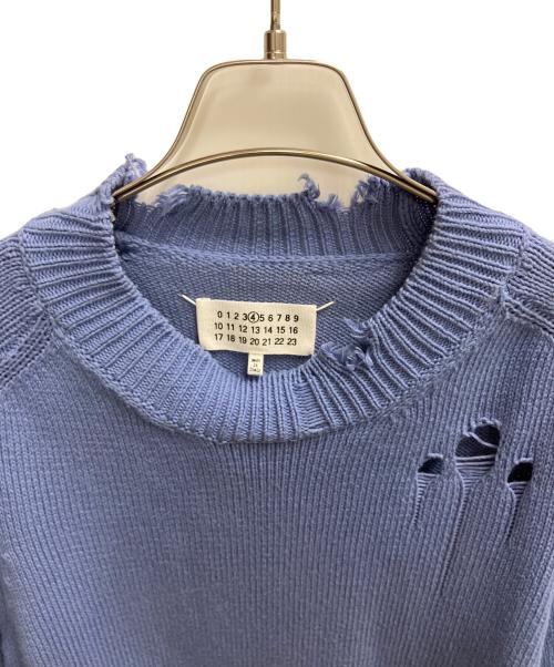 Maison Margiela（メゾンマルジェラ）Maison Margiela (メゾンマルジェラ) デストロイニット ブルー サイズ:SIZE Mの古着・服飾アイテム