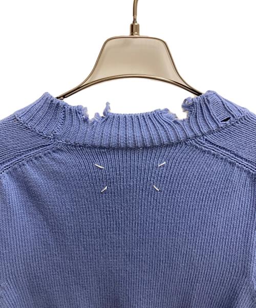 Maison Margiela（メゾンマルジェラ）Maison Margiela (メゾンマルジェラ) デストロイニット ブルー サイズ:SIZE Mの古着・服飾アイテム