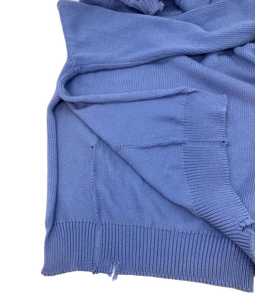 Maison Margiela（メゾンマルジェラ）Maison Margiela (メゾンマルジェラ) デストロイニット ブルー サイズ:SIZE Mの古着・服飾アイテム