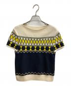 Maison Margielaメゾンマルジェラ）の古着「ノルディックニット」｜イエロー×ネイビー