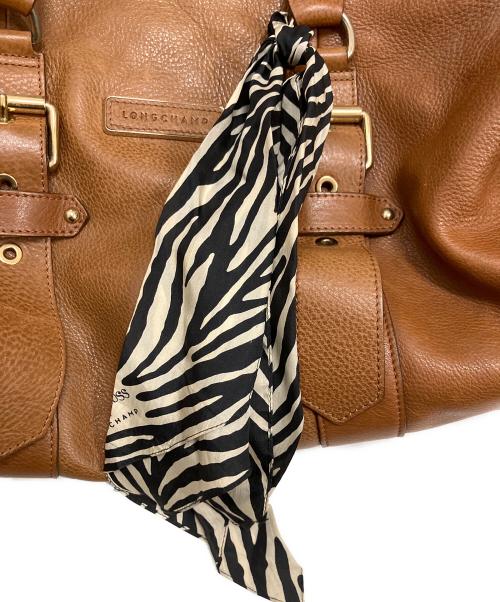 LONGCHAMP（ロンシャン）LONGCHAMP (ロンシャン) KATE MOSS (ケイト モス) ボストンバッグ ブラウンの古着・服飾アイテム