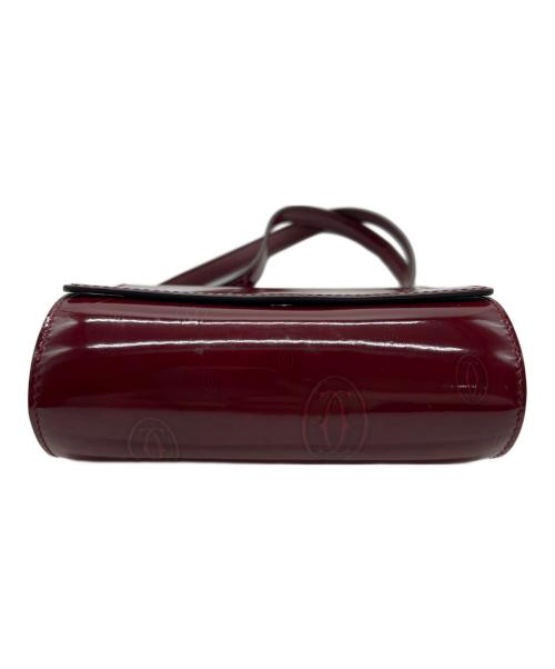 Cartier（カルティエ）Cartier (カルティエ) ショルダーポーチ ボルドーの古着・服飾アイテム