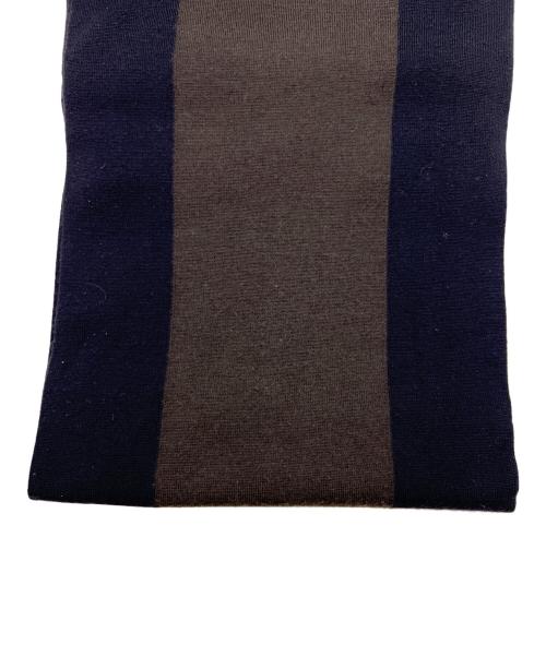 HERMES（エルメス）HERMES (エルメス) マフラー ブラック×カーキの古着・服飾アイテム