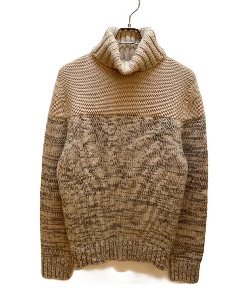 HERMES（エルメス）HERMES (エルメス) ローゲージニット ベージュ サイズ:Ｍの古着・服飾アイテム