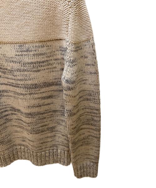 HERMES（エルメス）HERMES (エルメス) ローゲージニット ベージュ サイズ:Ｍの古着・服飾アイテム