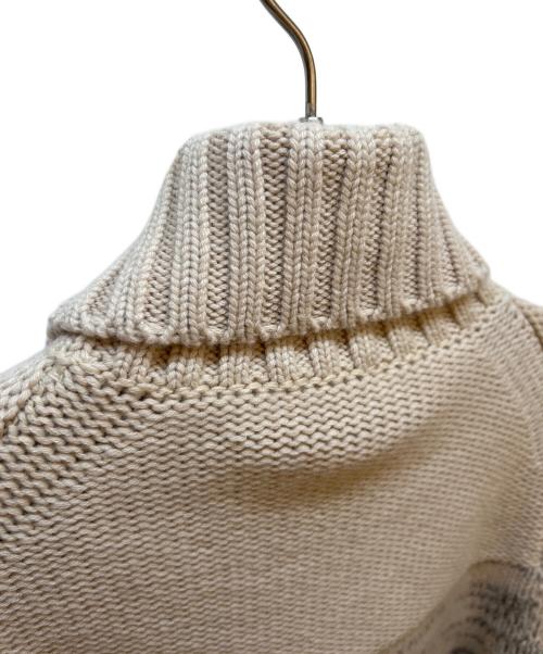 HERMES（エルメス）HERMES (エルメス) ローゲージニット ベージュ サイズ:Ｍの古着・服飾アイテム