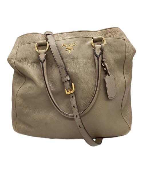 PRADA（プラダ）PRADA (プラダ) 2WAYバッグ ブラウンの古着・服飾アイテム