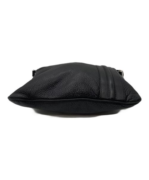GUCCI（グッチ）GUCCI (グッチ) GUCCI   レザーショルダーバッグ ブラックの古着・服飾アイテム