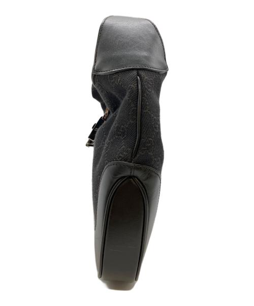 GUCCI（グッチ）GUCCI (グッチ) GGキャンバス　ショルダーバッグ ブラックの古着・服飾アイテム