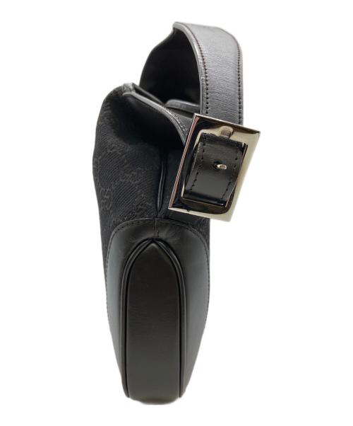 GUCCI（グッチ）GUCCI (グッチ) GGキャンバス　ショルダーバッグ ブラックの古着・服飾アイテム
