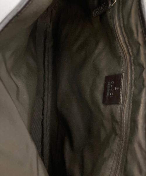 GUCCI（グッチ）GUCCI (グッチ) GGキャンバス　ショルダーバッグ ブラックの古着・服飾アイテム