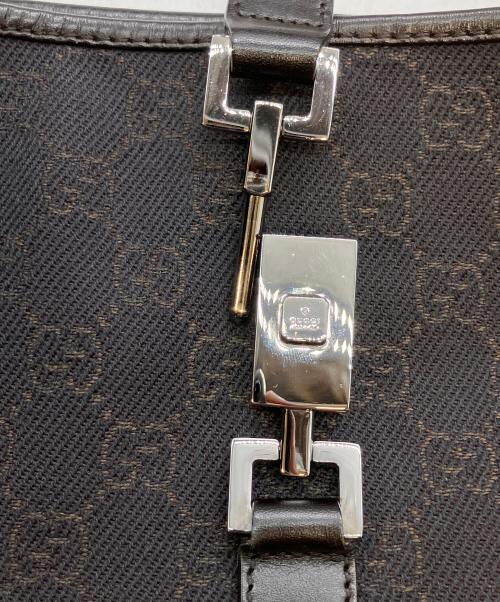 GUCCI（グッチ）GUCCI (グッチ) GGキャンバス　ショルダーバッグ ブラックの古着・服飾アイテム