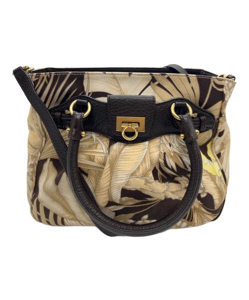 Salvatore Ferragamo（サルヴァトーレ フェラガモ）Salvatore Ferragamo (サルヴァトーレ フェラガモ) 2WAYバッグ/ガンチーニ ベージュの古着・服飾アイテム