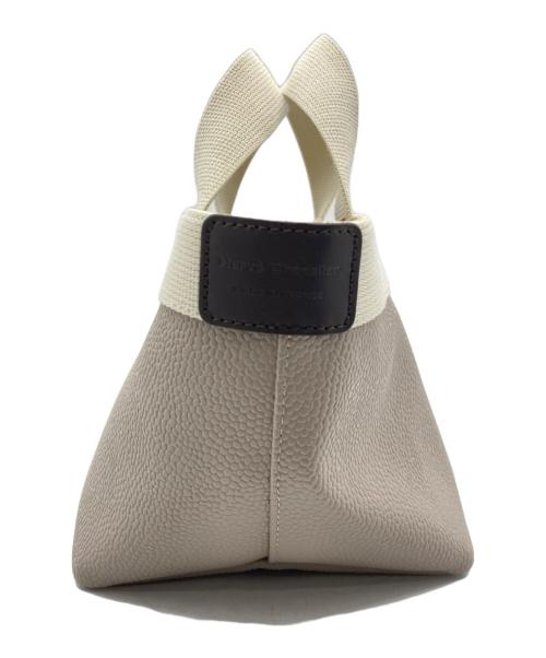 Herve Chapelier（エルベシャプリエ）Herve Chapelier (エルベシャプリエ) レザートートバッグ アイボリーの古着・服飾アイテム