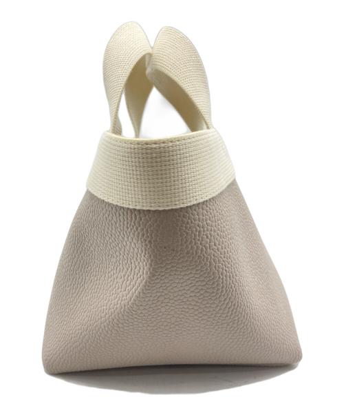 Herve Chapelier（エルベシャプリエ）Herve Chapelier (エルベシャプリエ) レザートートバッグ アイボリーの古着・服飾アイテム