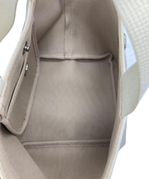 Herve Chapelier（エルベシャプリエ）Herve Chapelier (エルベシャプリエ) レザートートバッグ アイボリーの古着・服飾アイテム