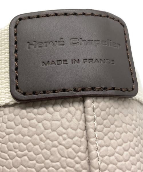 Herve Chapelier（エルベシャプリエ）Herve Chapelier (エルベシャプリエ) レザートートバッグ アイボリーの古着・服飾アイテム