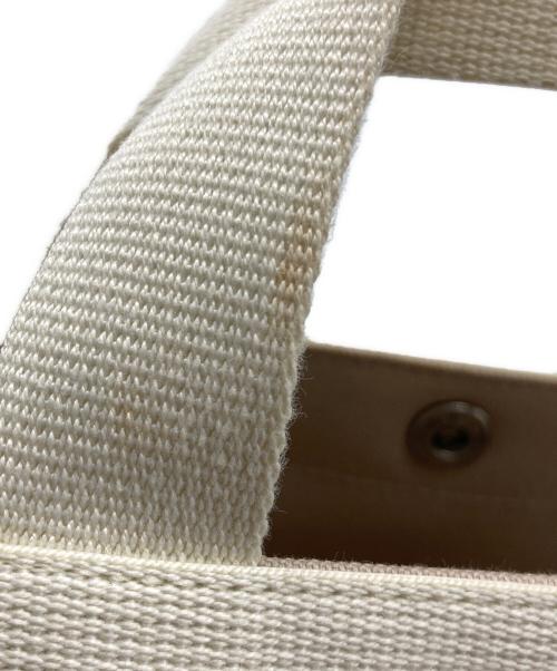 Herve Chapelier（エルベシャプリエ）Herve Chapelier (エルベシャプリエ) レザートートバッグ アイボリーの古着・服飾アイテム