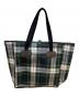 brady (ブレディ) チェックトートバッグ グリーン×ホワイト：12000円
