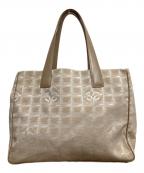 CHANELシャネル）の古着「ニュートラベルライン　トートバッグ」｜ベージュ